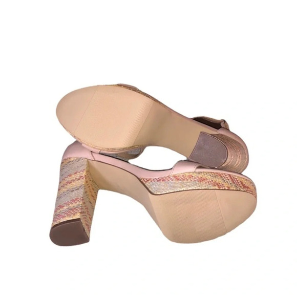 Madden Girl Suzy Open Toe Platform Dress Heeled Sandal Natural Raffia Size 9 NWT - Picture 6 of 11